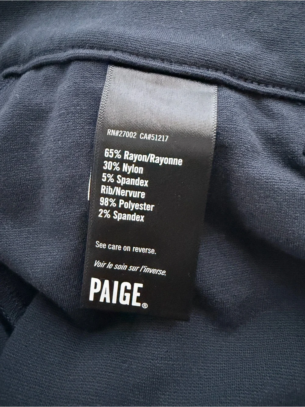 PAIGE Navy Slim Jogger Pants